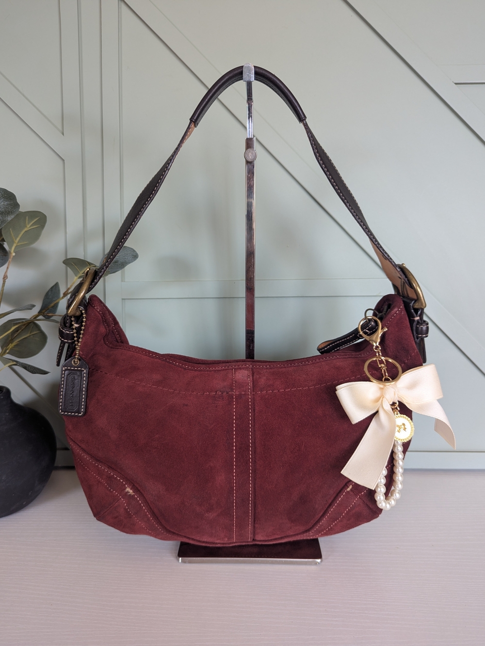 vintage Coach Soho Suede Crescent Hobo Bag - Picture 8 of 15
